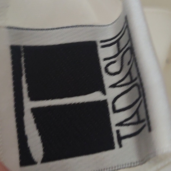 Tadashi Silk Ivory Full Length Formal Dress Halter Neck Sz 10 NWT - Picture 10 of 11